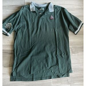 Sahara Men's XL Phoenix Coyotes Vintage Polo Shirt America West Arena Green